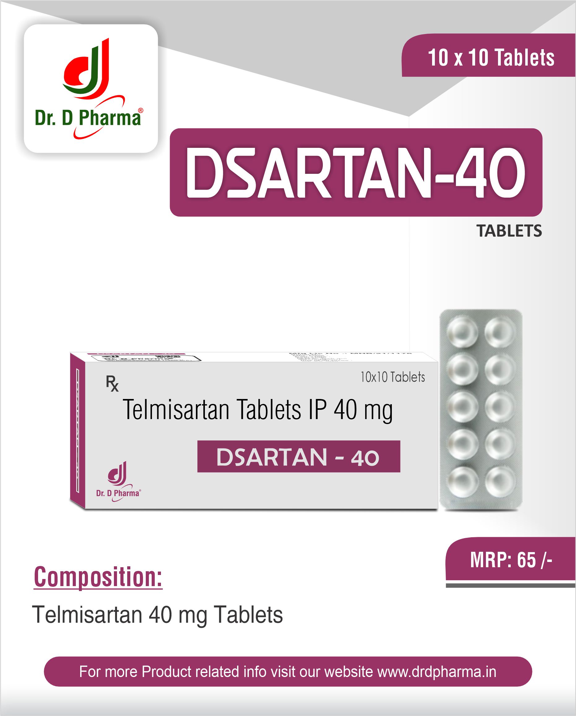 DSARTAN 40 Tablets